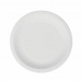 Plate set Algon Disposable White Cardboard 20 cm (10 Units)