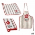 Kitchen Set Bon Appetit 2 Pieces White Red (12 Units)