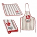 Kitchen Set Bon Appetit 2 Pieces White Red (12 Units)