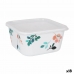 Viereckige Lunchbox mit Deckel La Mediterránea Alba Melamine 13 x 13 x 6,5 cm (18 Stück)