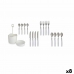 Conjunto de Talheres Kinvara HQ233H10 Branco Aço inoxidável (8 Unidades)