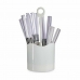 Conjunto de Talheres Kinvara HQ233H10 Branco Aço inoxidável (8 Unidades)