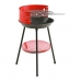 Churrasco Algon Redonda Vermelho Grelhador (36 x 36 x 55 cm)