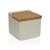 Portasale con Coperchio Versa Beige 12,2 x 11,5 x 12,2 cm Ceramica Dolomite