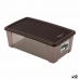 Caixa com Tampa Stefanplast 19,5 x 11,5 x 33 cm Plástico Chocolate 5 L (12 Unidades)