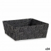 Cestino Intrecciato Nero Stoffa 2,4 L 20 x 8 x 24 cm (24 Unità)