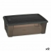 Doos met deksel Stefanplast Elegance Grijs 19,5 x 11,5 x 33 cm Plastic 5 L (12 Stuks)