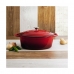 Casserole with lid Bidasoa Red Metal (4,3 L)