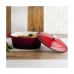 Casserole with lid Bidasoa Red Metal (4,3 L)