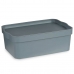 Caja de Almacenaje con Tapa Kipit TP593-2 Gris Plástico 6 L 21,5 x 11 x 32 cm (12 Unidades)