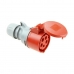 Plug-in base Solera 903154a CETAC Met deksel Rood IP44 32 A 400 V Lucht