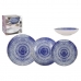 Conjunto de Louça La Mediterránea Espiral Porcelana 12 Peças