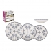 Set de Vajilla La Mediterránea Tesa Porcelana 12 Piezas