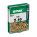 Låda med skruvar SPAX 4081020200162 Platt huvud 2 x 12 mm 2 x 16 mm 2,0 x 16 mm (100 antal)