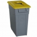 Cubo de Basura para Reciclaje Denox 65 L Amarillo (2 Unidades)