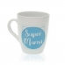 Ceramic Mug Versa Super Mamá Stoneware (8,5 x 10 x 8,5 cm)