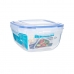 Hermetische Lunchtrommel Vierkant Transparant Polypropyleen 1,5 L 17 x 10 x 17 cm (12 Stuks)