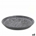 Plato de Postre Inde Stoneware Lotus Negro Porcelana (6 Unidades)