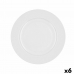 Piatto da pranzo Bidasoa Glacial Ala Ancha Bianco Ceramica 25 cm (6 Unità) (Pack 6x)