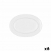 Plat à Gratin Bidasoa Glacial Céramique Blanc (26 x 18 cm) (Pak 6x)