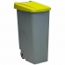 Cubo de Basura con Ruedas Denox 110 L Amarillo 58 x 41 x 89 cm