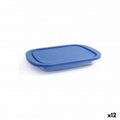 Porta pranzo Borgonovo Igloo Azzurro Rettangolare 400 ml 13,5 x 9,5 x 6,5  cm 19 x 13,5 x 7,2 cm