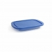 Lunchbox Borgonovo Igloo Blauw Rechthoekig 800 ml 26 x 18,5 x 3,4 cm (12 Stuks) (26 x 18,5 x 3,4 cm)