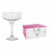 Set of cups LAV Misket Crystal 235 cc champagne (4 Units)