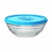 Ronde Lunchtrommel met Deksel Duralex FreshBox Blauw 310 ml (12 Stuks)