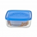 Lunchbox Borgonovo 6277815 Blauw 960 ml 15 x 15 x 6,2 cm (12 Stuks) (Ø 15 cm)