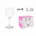 Set de pahare de vin LAV Alb 200 ml 6 Piese (4 Unități)