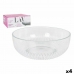 Saladeira LAV CP112-1 Transparente Cristal 23 x 23 x 10 cm (4 Unidades) (2600 cc) (ø 23 x 9,4 cm)