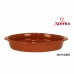 Recipiente de Cozinha Azofra Barro cozido Oval 44 x 26 x 7 cm (4 Unidades)