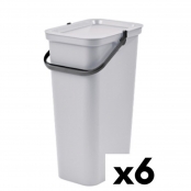 Recycling Waste Bin Tontarelli Yellow White Green (6 Units) –