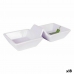 Bowl La Mediterránea Yummy White 17,5 x 7,8 x 4,2 cm (18 Units) (17,5 x 7,8 x 4,2 cm)