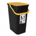 Cubo de Basura para Reciclaje Tontarelli Moda Amarillo Negro 24 L (6 Unidades)