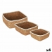 Basket set Privilege   3 Pieces wicker 17 cm (3 Pieces) (4 Units)