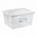 Cutie de depozitare cu capac Tontarelli Linea box 29 L 47 x 36 x 24,5 cm (6 Unități)