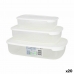 Set di 3 scatole porta pranzo Tontarelli Family Bianco Rettangolare 29,6 x 19,8 x 7,7 cm (20 Unità)