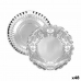 Plateau apéritif Algon Argenté Ronde 23 x 23 x 1,5 cm (48 Unités)