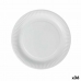 Plate set Algon Disposable White Cardboard 23 cm (36 Units)