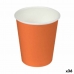 Set de Vasos Algon Cartón Desechables Naranja 36 Unidades (24 Piezas)