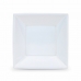 Комплект чинии за многократна употреба Algon Квадратек Бял Пластмаса 18 x 18 x 4 cm (36 броя)