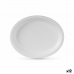 Conjunto de pratos Algon Descartáveis Branco Cana-de-açúcar Oval 26 cm (12 Unidades)