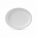 Conjunto de pratos Algon Descartáveis Branco Cana-de-açúcar Oval 26 cm (12 Unidades)