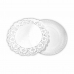 Snackdienblad Algon Rond Wit 30 x 30 x 1,5 cm (48 Stuks)