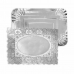 Snack tray Algon Silver Rectangular (48 Units)