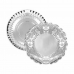 Snack tray Algon Silver Circular 30 x 30 x 1,5 cm (48 Units)