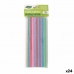 Straws Algon Pap Multifarvet Striber 25 Dele 24 enheder