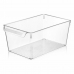 Multi-functionele Kist Quttin Transparant 20 x 32,5 x 14 cm (12 Stuks)